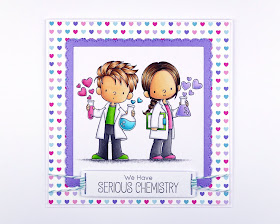 Valentine's Day card using MFT Cute Chemists