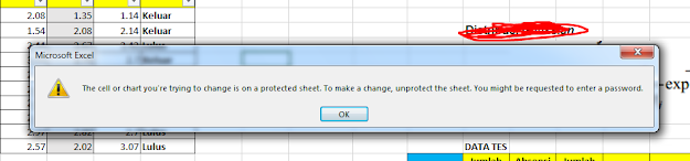 Sheet Excel terkunci