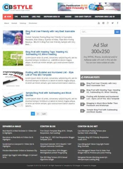 Template Blog yang Cocok untuk Daftar Google AdSense Template Blog yang Cocok untuk Daftar Google AdSense
