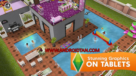 Free Download The Sims FreePlay Mod Apk + Data v5.27.2 (Unlimited Money/Points) Android Full Latest Version Terbaru 2017