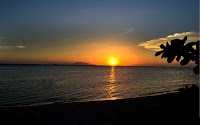 walpaper sunset pantai