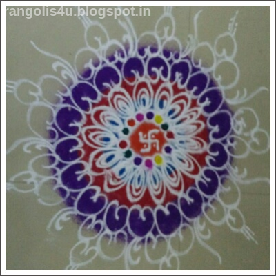 Swastik Rangolis for Dashera