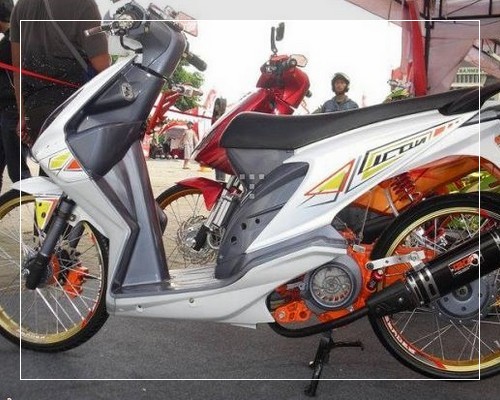 Foto modifikasi motor  beat  yang  simple sederhana bagus  