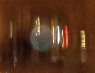 orb in blurred photo