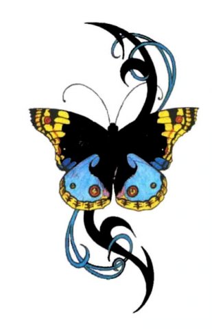 Butterfly Flower Tattoo - Flower Butterfly Tattoo