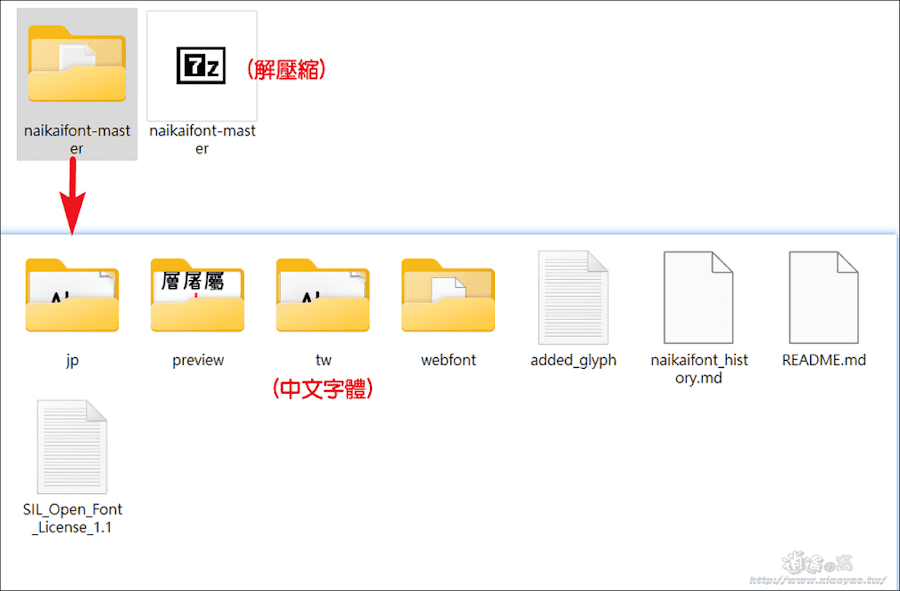 費開源中文字型「內海字體」手寫可愛風格