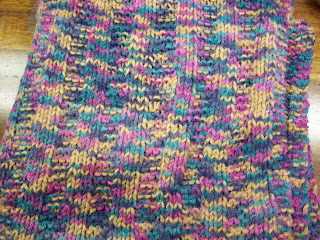 Shawl knit by Marie