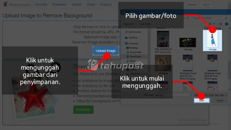 Cara Membuat Background Transparan dengan PhotoScissors