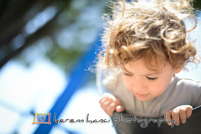 toddler playing in park