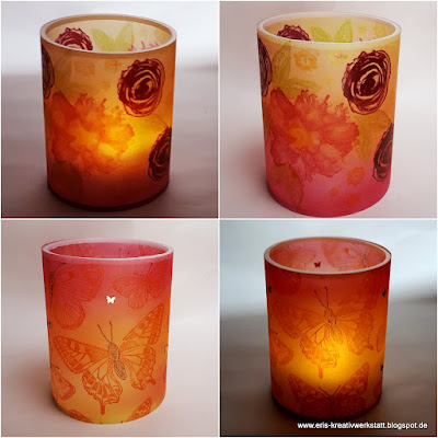 Sommerliche Windlichter aus Pergament Stampin' Up! www.eris-kreativwerkstatt.blogspot.de