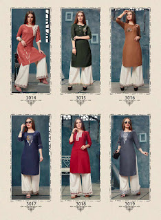 Grace Slub Embroidery Wholesale Kurti Set