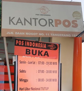 Jam Buka Kantor Pos TANGERANG