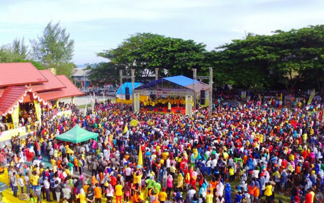 Ribuan Warga Selayar,Ikut Meriahkan Gerak Jalan Santai, Partai Golkar