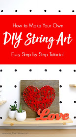 Step by Step Tutorial - How to Make Your Own DIY String Art - Nail Art using Recycled Wood Pallet Boards