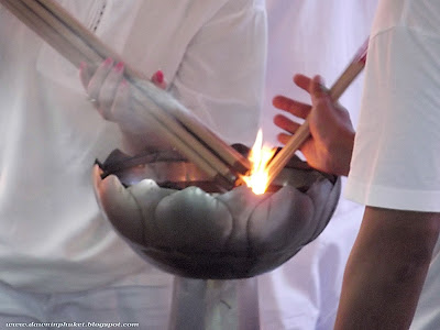 Lighting Incense sticks