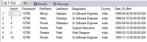 Sql Server Remove Duplicate Records