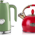 Stove Top Whistling Tea Kettle and 57oz Electric Kettle