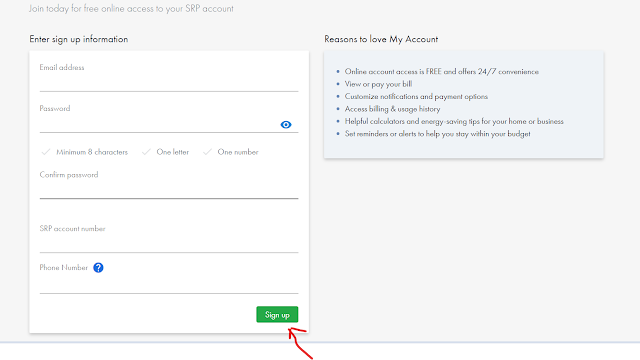 Salt river project(SRP), Steps to Create and login to Free an SRP account,SRP online account free, SRP electric power information and pay bill