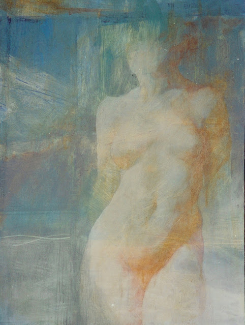 Nude III -  Painting - Rosemary Marchetta