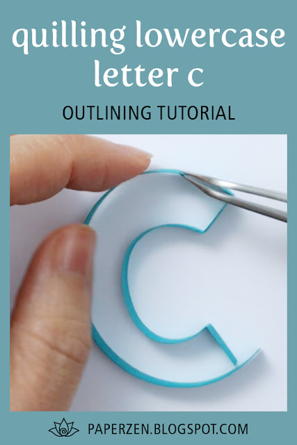 quilling letter c monogram tutorial pattern free