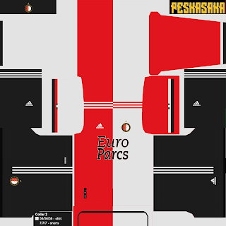 Kit de Feyenoord Rotterdam para Efootball PES 2021