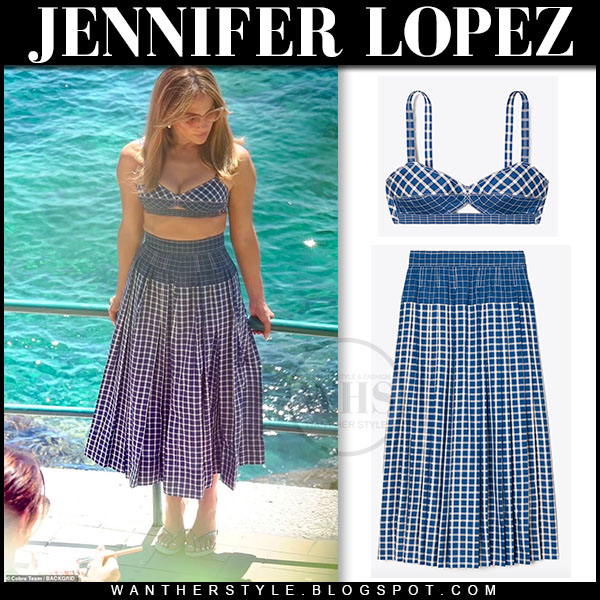 Jennifer Lopez In Tory Burch Dress – September 7, 2020