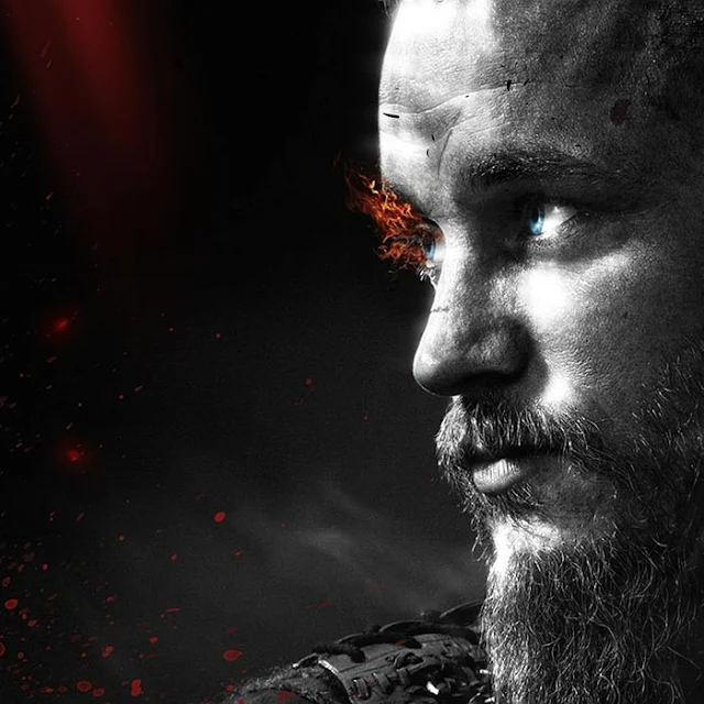 Ragnar Lothbrok Black Theme Wallpaper Engine