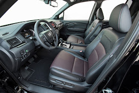 Interior view of 2017 Honda Ridgeline AWD Black Edition