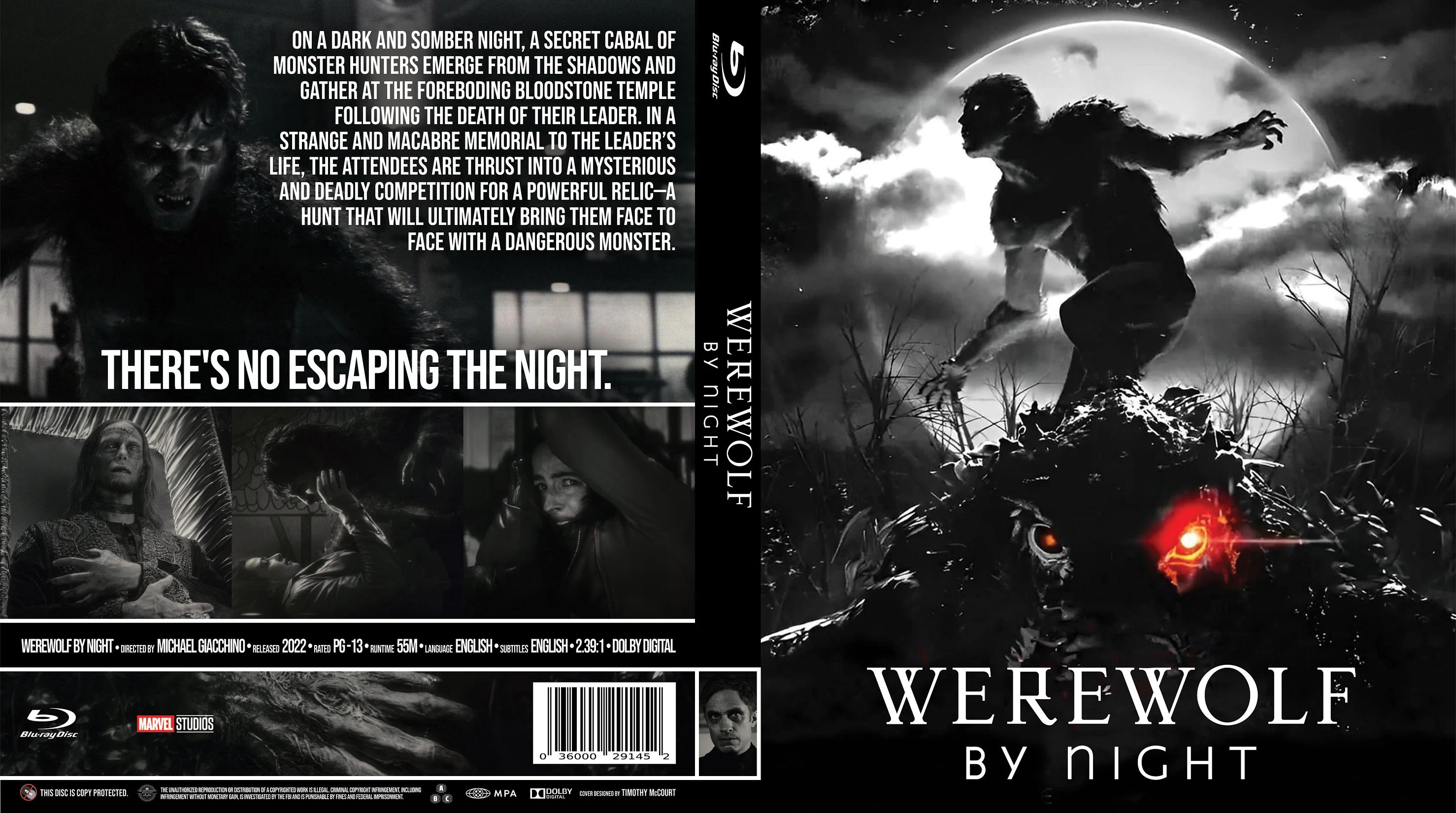 Werewolf by Night (2022) Blu-ray BD Movie All Region 1 Disc Boxed