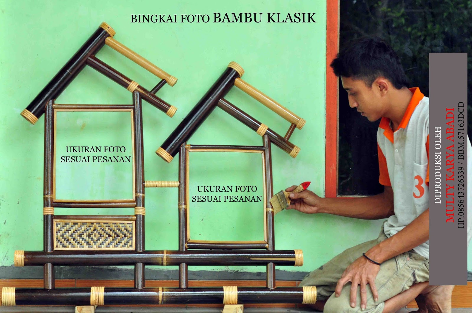 BINGKAI FOTOBAMBU KLASIK BINGKAI FOTO BAMBU KLASIK