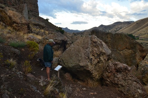 hunting for more fossils in the rocks