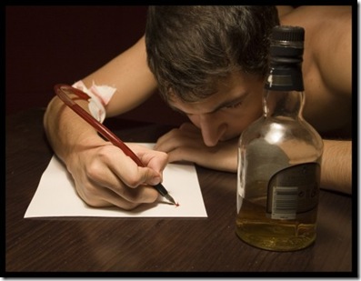 writing with blood