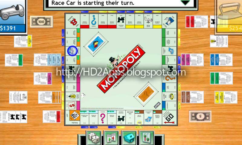 HD2 Apps: HTC HD2 Games: Monopoly Classic 3D v0.0.30