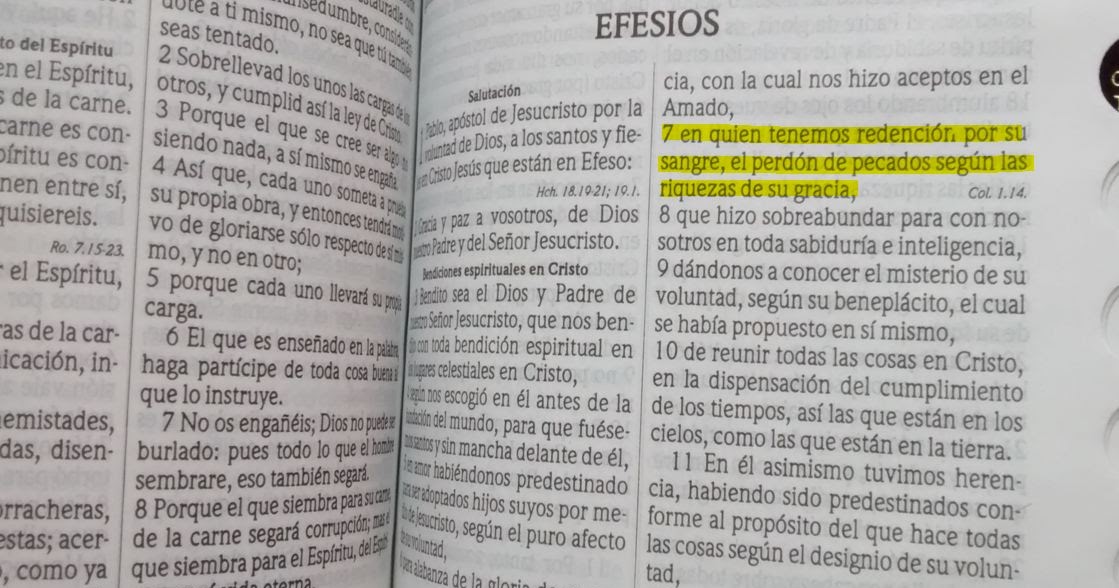 Reflexiones De Las Escrituras Efesios 1 7