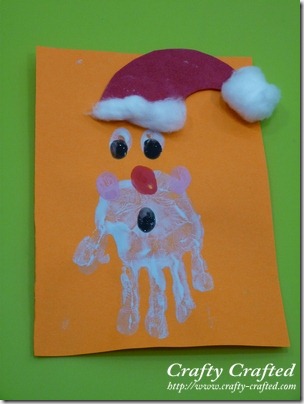 papa noel con las huellas de la mano  (1)