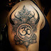 Lord Shiva Men Shoulder Om Nama Shivaya Tattoo