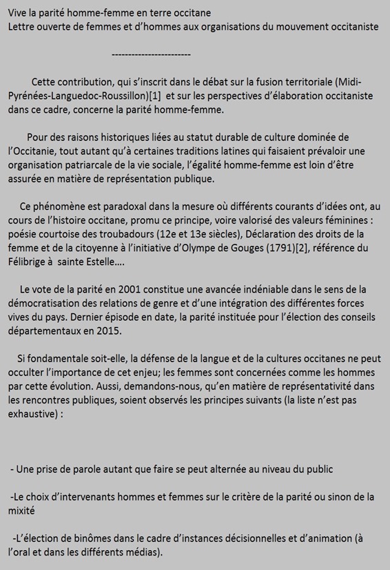 letra als òmes de l'organizacion