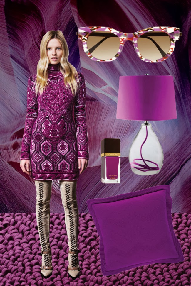  Fashion  Inspiration Radiant Orchid 2014 Colour Cool  