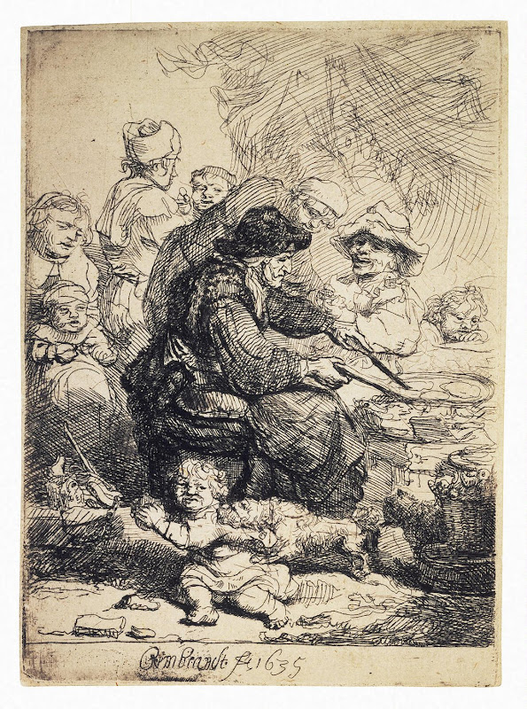 Pancakemaker by Rembrandt Harmenszoon van Rijn - Art Prints from Hermitage Museum