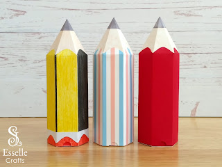 Pencil Favour Boxes by Esselle Crafts