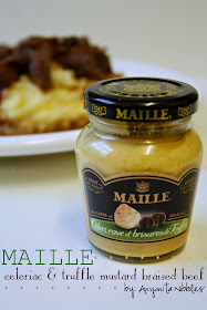 Maille's celeriac and truffle mustard cooked with beef