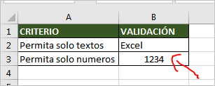 ¿Cómo validar celdas que permita solo números en excel?