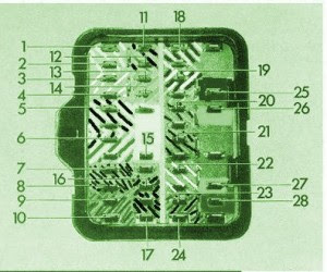 Fuse Box BMW 02 Touring 1971 Diagram