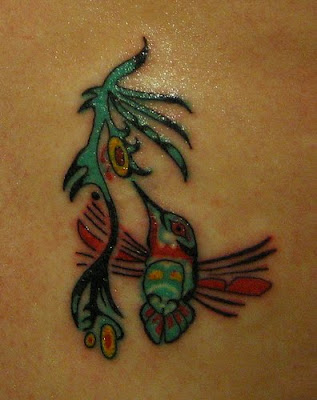 Tribal Hummingbird Tattoo