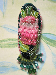 February Bead Journal Project 2011 - South African pink ice protea