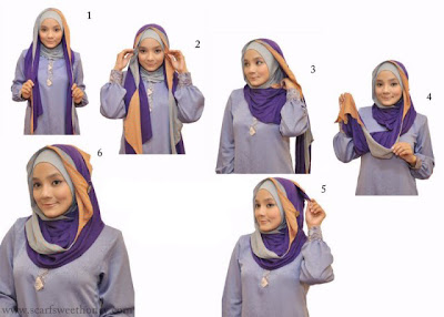 cara memakai jilbab terbaru