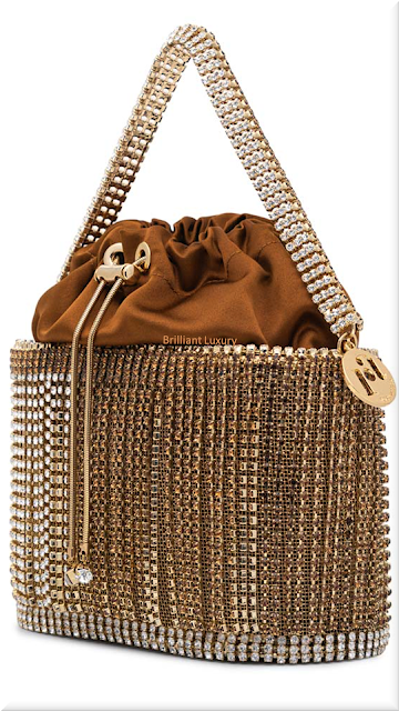 ♦Brown embellished Rosantica Holli Arte bag #rosantica #bags #brown #brilliantluxury