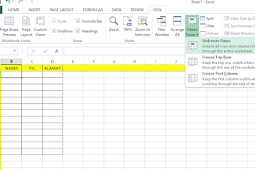 Cara Mudah Menggunakan Freeze Panes di MS Excel