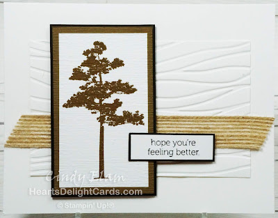 Heart's Delight Cards, Rooted In Nature, Masculine Card, Stampin' Up!