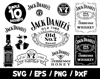 Jack Daniel's SVG Bundle, Jack Daniels Logo, Old No 7 Brand, Jack Daniel's Tag, Tennessee Whiskey, Whiskey SVG, Jack Daniel Bundle, Cricut